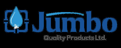 Jumbo Quality Products Ltd logo with blue water droplet icon and company name